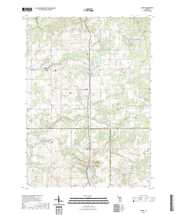Grant, MI — USGS 7.5-minute topo (2023)
