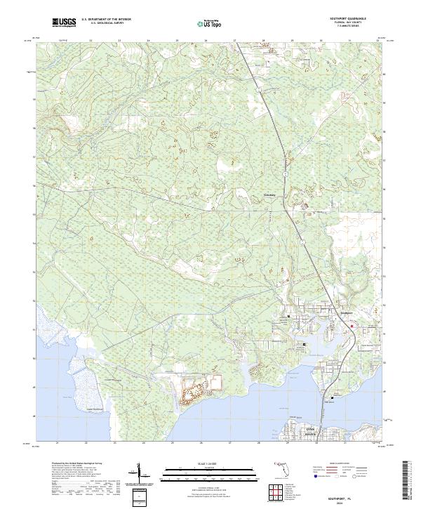 Southport, FL — USGS 7.5-minute topo (2024)