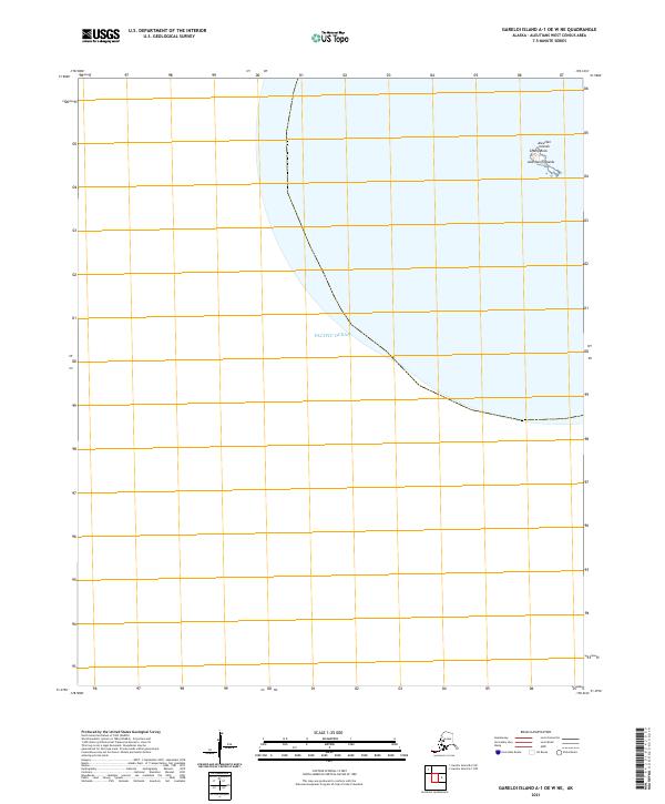 Gareloi Island A-1 OE W NE, AK — USGS 7.5-minute topo (2021)