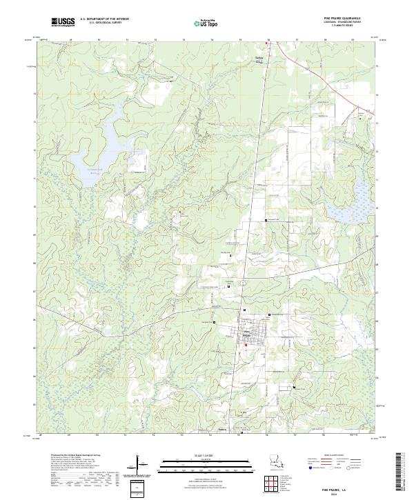 Pine Prairie, LA — USGS 7.5-minute topo (2024)