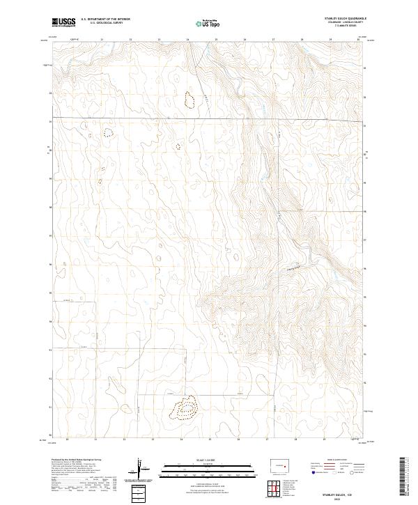 Stanley Gulch, CO — USGS 7.5-minute topo (2022)