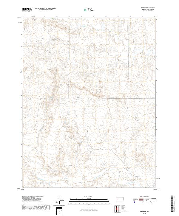 Orion SW, KS — USGS 7.5-minute topo (2022)