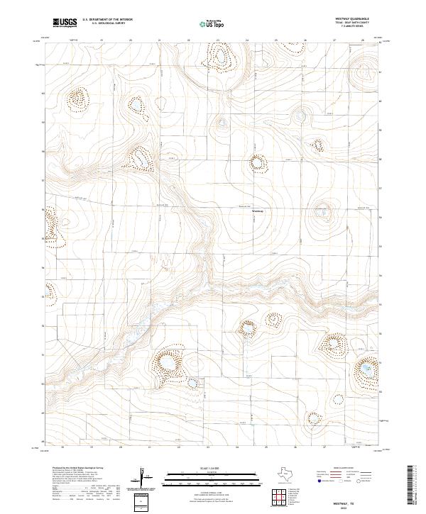 Westway, TX — USGS 7.5-minute topo (2022)