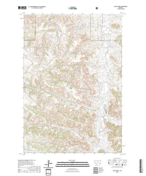 Fort Howes, MT — USGS 7.5-minute topo (2024)