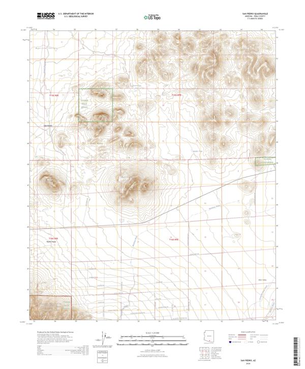 San Pedro, AZ — USGS 7.5-minute topo (2026)