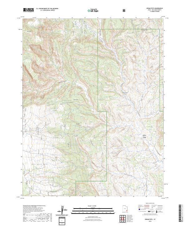 Cream Pots, UT — USGS 7.5-minute topo (2023)