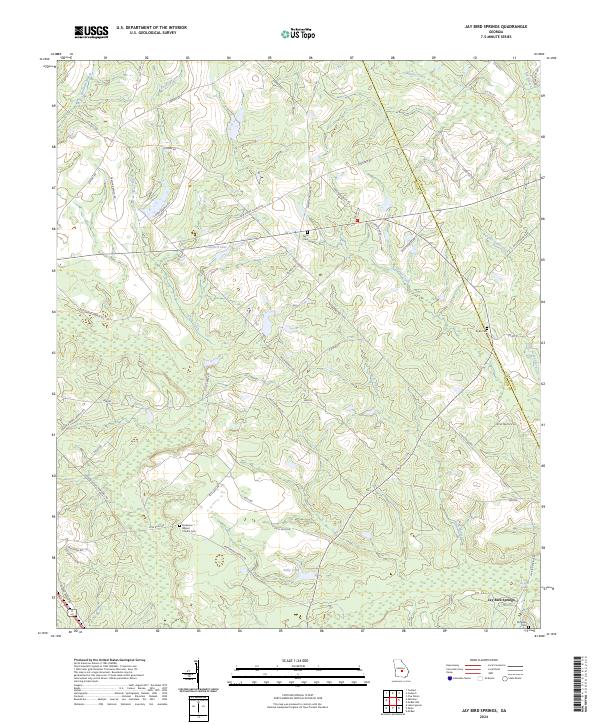 Jay Bird Springs, GA — USGS 7.5-minute topo (2024)