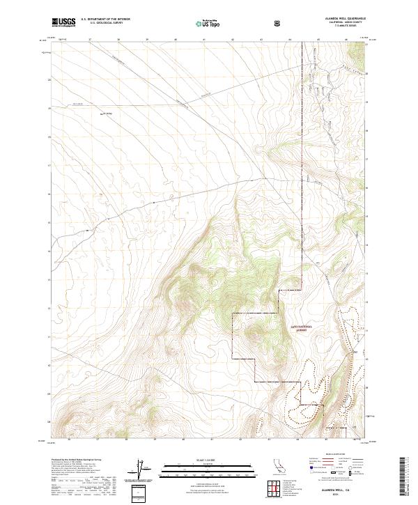 Alameda Well, CA — USGS 7.5-minute topo (2021)