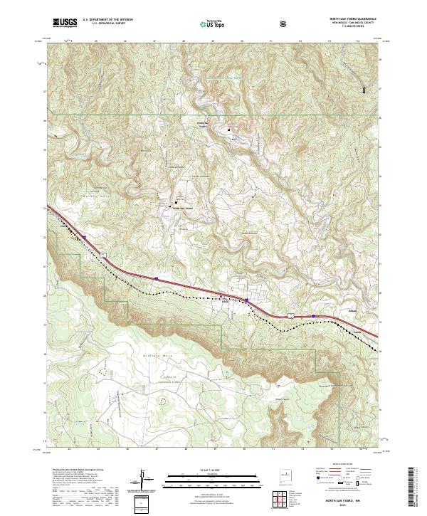 North San Ysidro, NM — USGS 7.5-minute topo (2023)