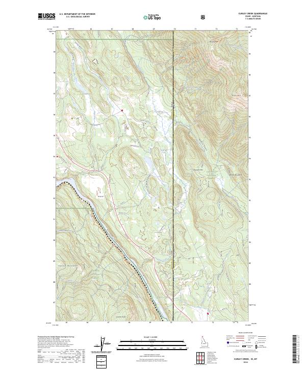 Curley Creek, ID-MT — USGS 7.5-minute topo (2024)