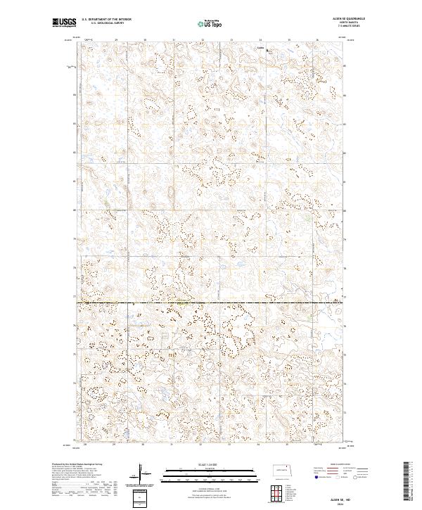 Alsen SE, ND — USGS 7.5-minute topo (2024)