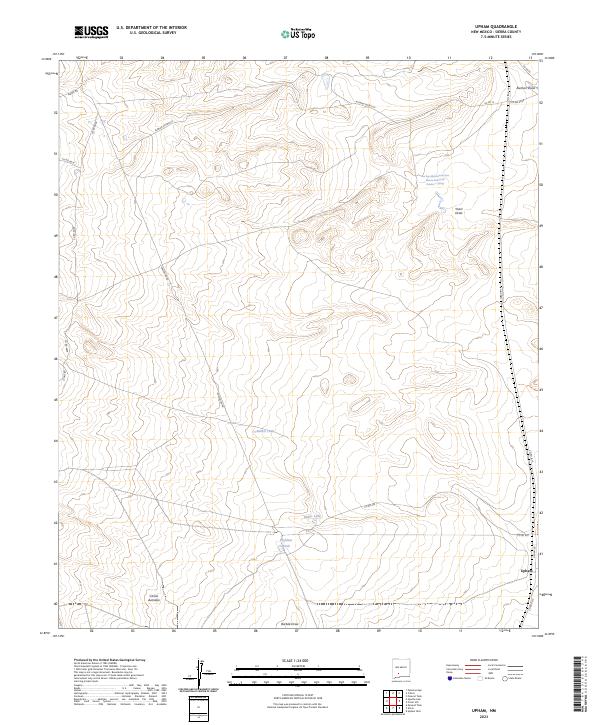 Upham, NM — USGS 7.5-minute topo (2023)