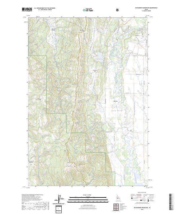 No Business Mountain, ID — USGS 7.5-minute topo (2024)