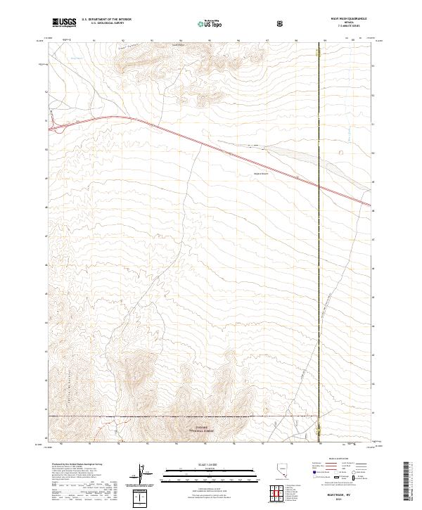 Niavi Wash, NV — USGS 7.5-minute topo (2021)