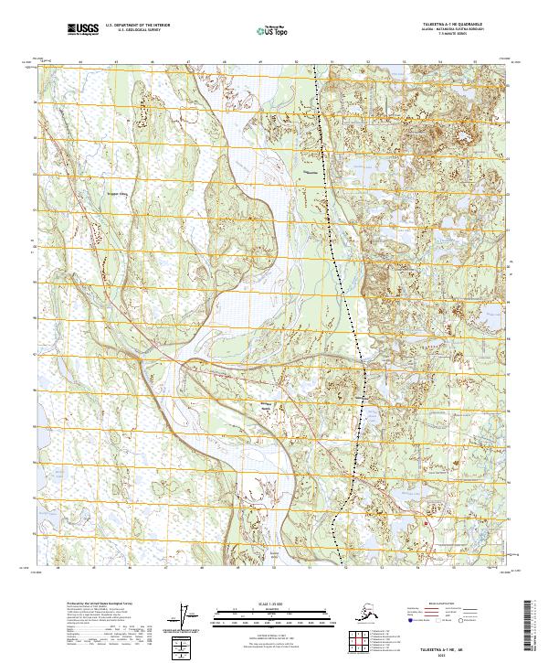 Talkeetna A-1 NE, AK — USGS 7.5-minute topo (2023)