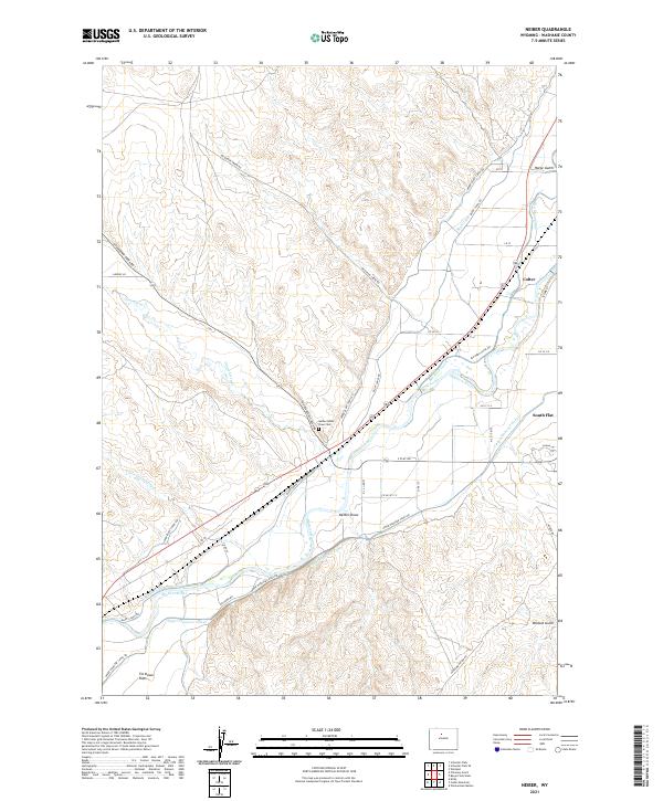 Neiber, WY — USGS 7.5-minute topo (2021)