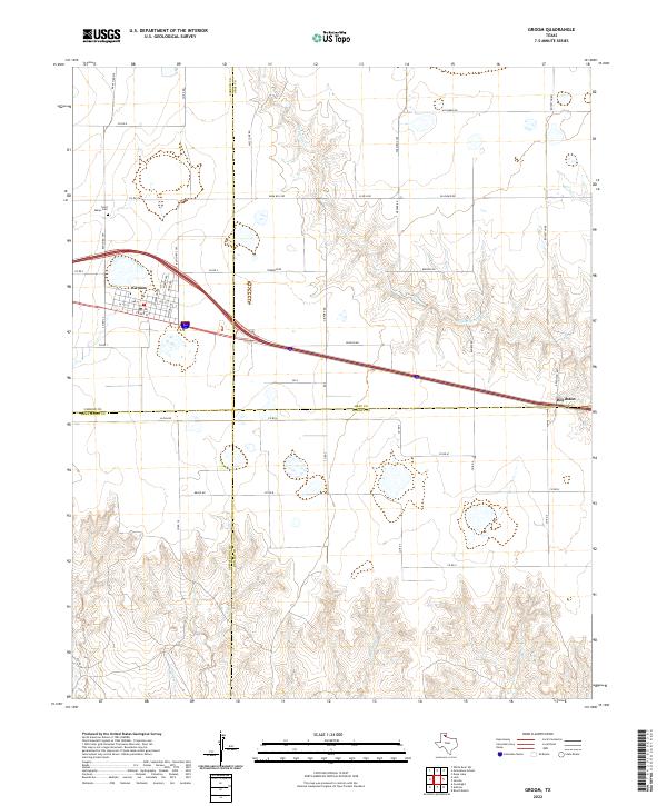 Groom, TX — USGS 7.5-minute topo (2022)