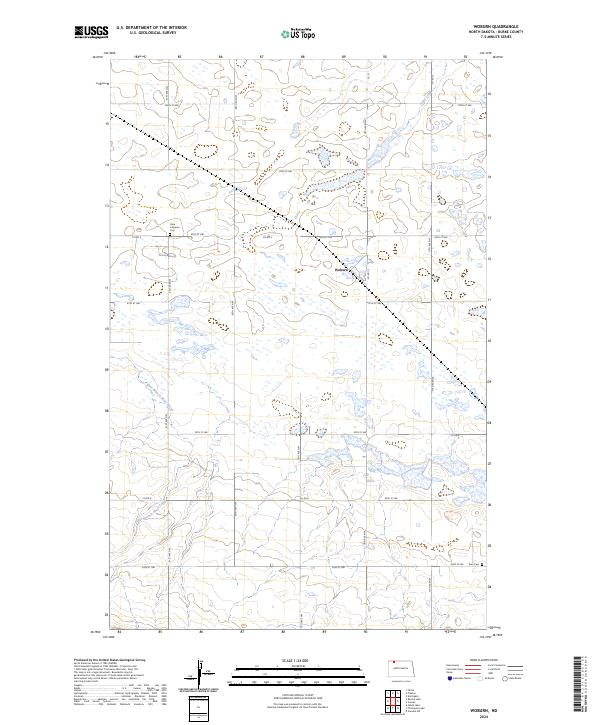 Woburn, ND — USGS 7.5-minute topo (2024)