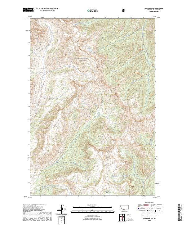 Iron Mountain, MT — USGS 7.5-minute topo (2024)