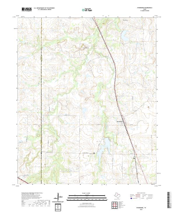 Stoneburg, TX — USGS 7.5-minute topo (2022)