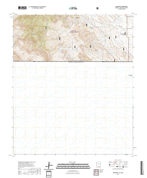 Duquesne, AZ,SON, US — USGS 7.5-minute topo (2021)