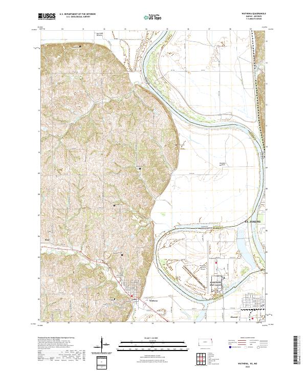 Wathena, KS-MO — USGS 7.5-minute topo (2022)