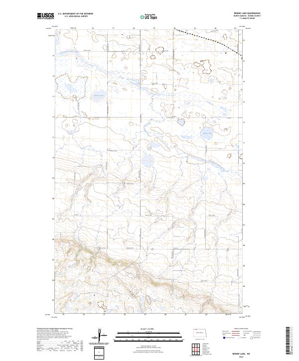 Rennie Lake, ND — USGS 7.5-minute topo (2024)