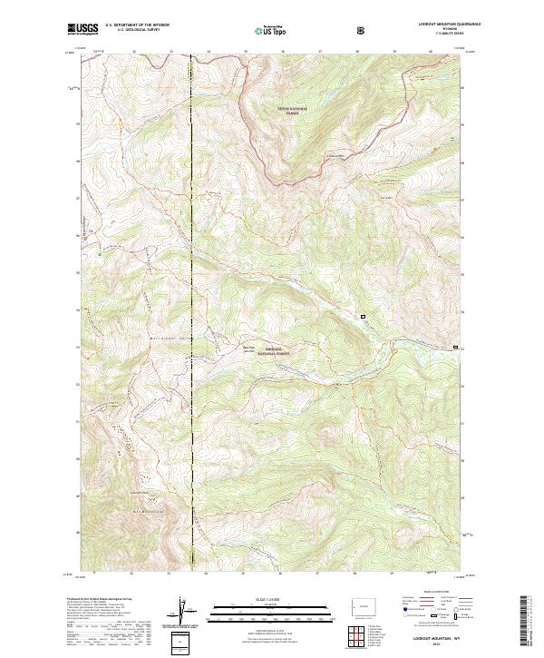 Lookout Mountain, WY — USGS 7.5-minute topo (2021)