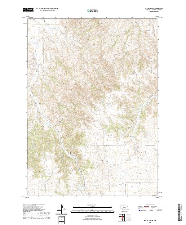 Whiteclay SW, NE — USGS 7.5-minute topo (2021)