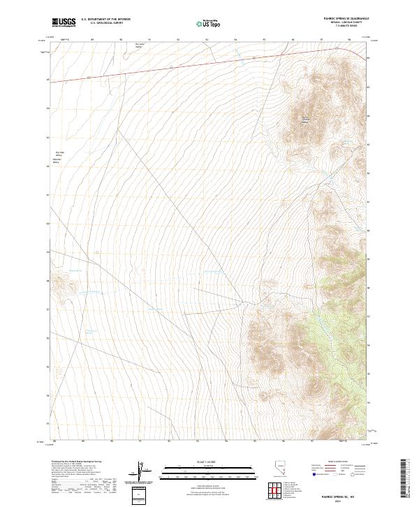 Pahroc Spring SE, NV — USGS 7.5-minute topo (2021)