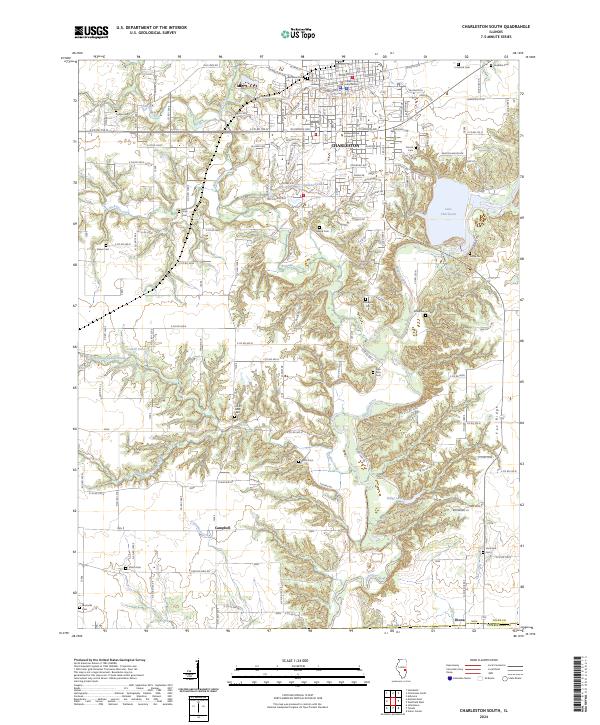 Charleston South, IL — USGS 7.5-minute topo (2024)