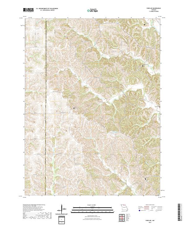 Pure Air, MO — USGS 7.5-minute topo (2021)