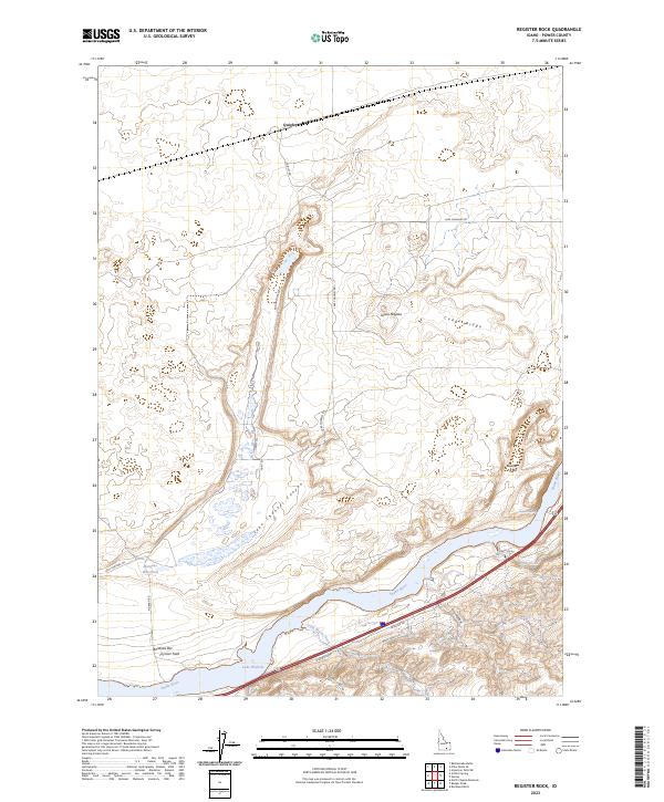 Register Rock, ID — USGS 7.5-minute topo (2023)