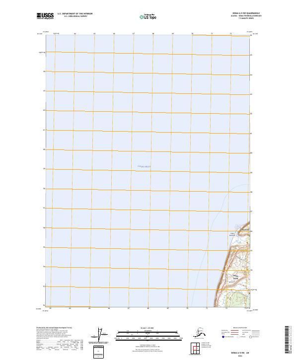 Kenai A-5 SW, AK — USGS 7.5-minute topo (2024)