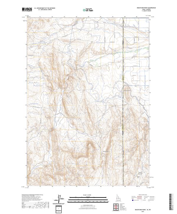 Graveyard Point, ID-OR — USGS 7.5-minute topo (2023)