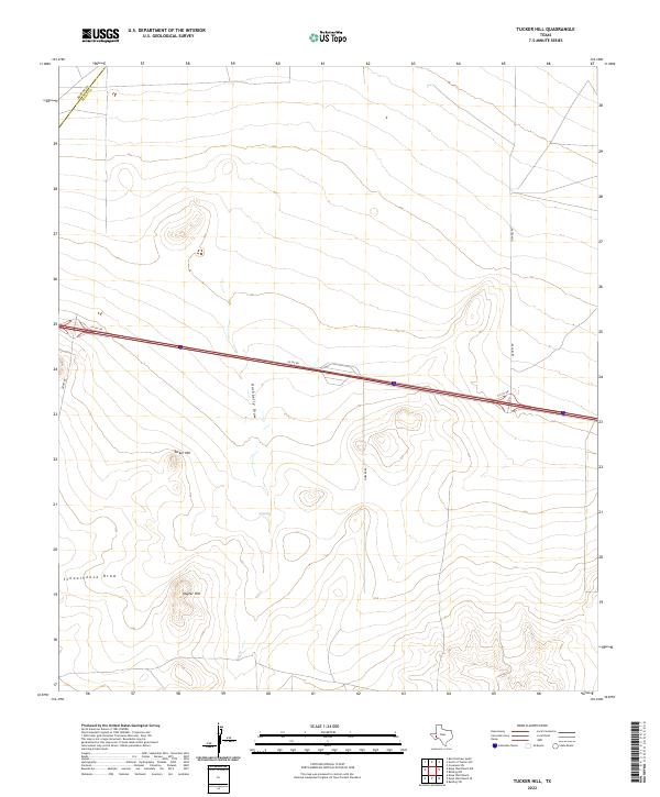Tucker Hill, TX — USGS 7.5-minute topo (2022)