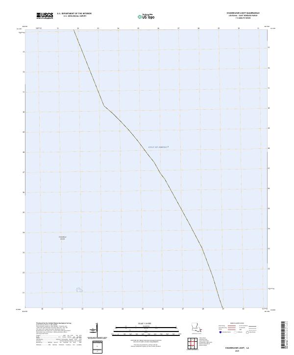 Chandeleur Light, LA — USGS 7.5-minute topo (2025)