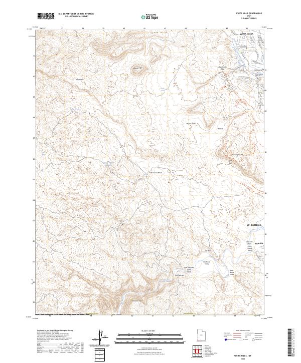White Hills, UT — USGS 7.5-minute topo (2023)