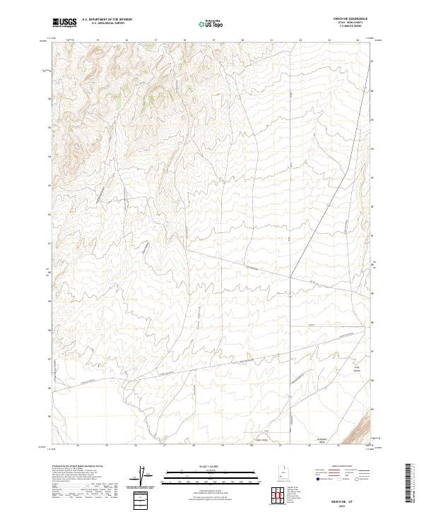 Enoch NE, UT — USGS 7.5-minute topo (2023)