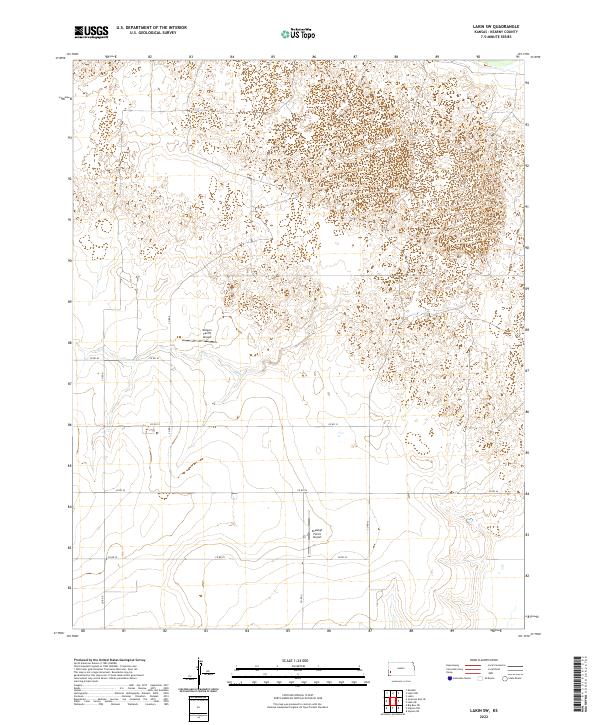 Lakin SW, KS — USGS 7.5-minute topo (2022)