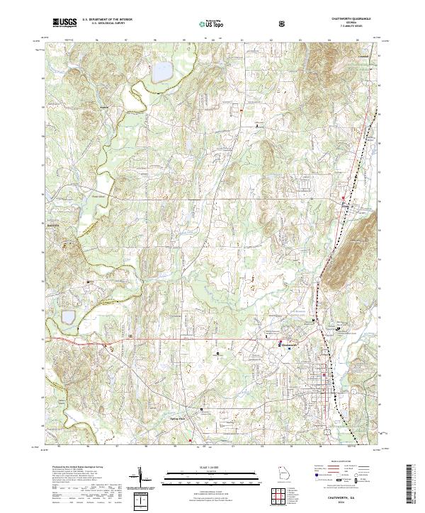 Chatsworth, GA — USGS 7.5-minute topo (2024)