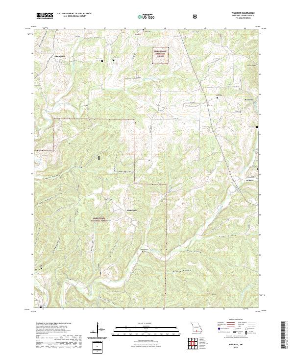 Willhoit, MO — USGS 7.5-minute topo (2021)