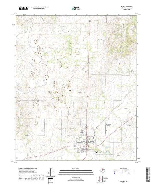 Paducah, TX — USGS 7.5-minute topo (2022)