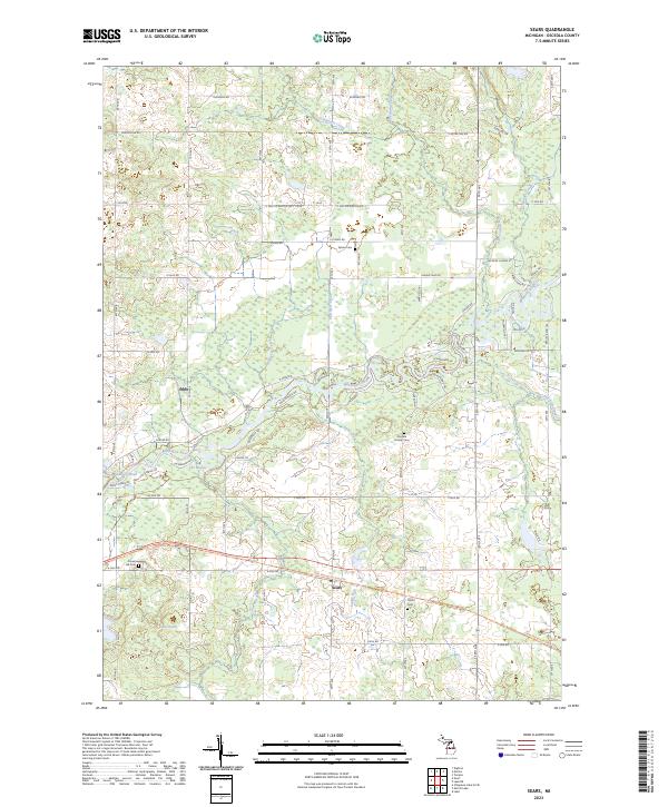 Sears, MI — USGS 7.5-minute topo (2023)