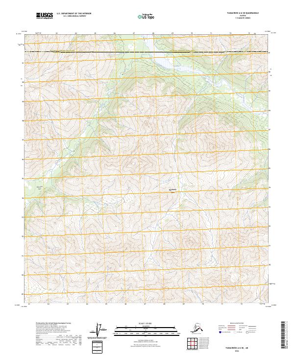 Tanacross A-6 SE, AK — USGS 7.5-minute topo (2024)