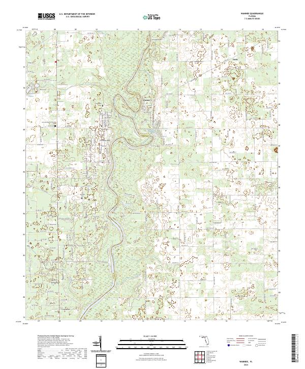 Wannee, FL — USGS 7.5-minute topo (2024)
