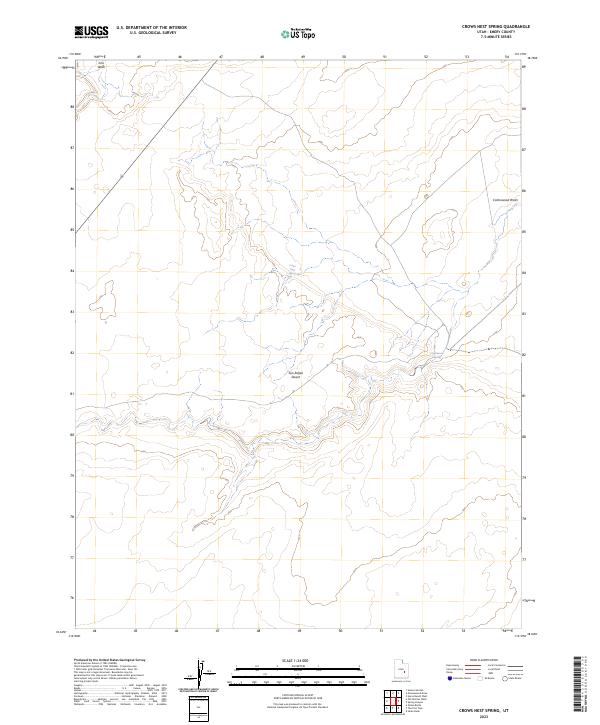 Crows Nest Spring, UT — USGS 7.5-minute topo (2023)