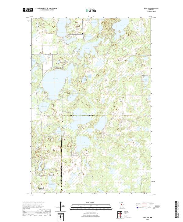 Lake Ada, MN — USGS 7.5-minute topo (2022)