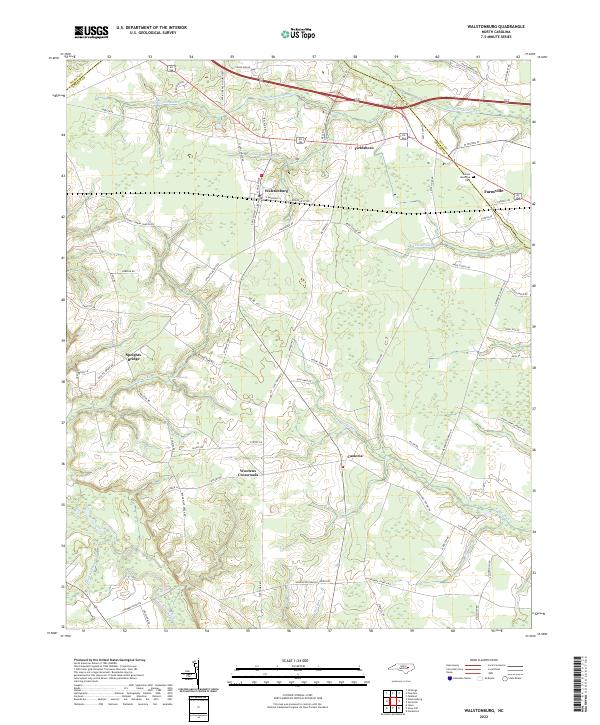 Walstonburg, NC — USGS 7.5-minute topo (2022)