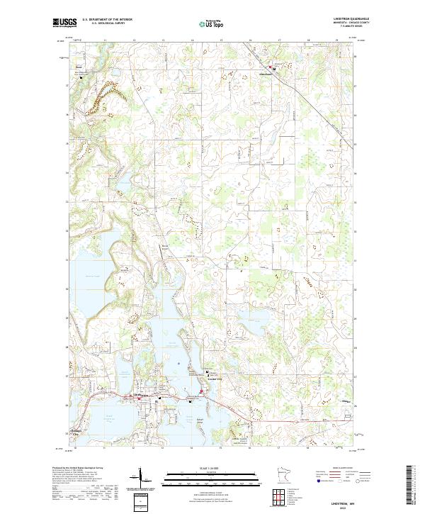 Lindstrom, MN — USGS 7.5-minute topo (2022)